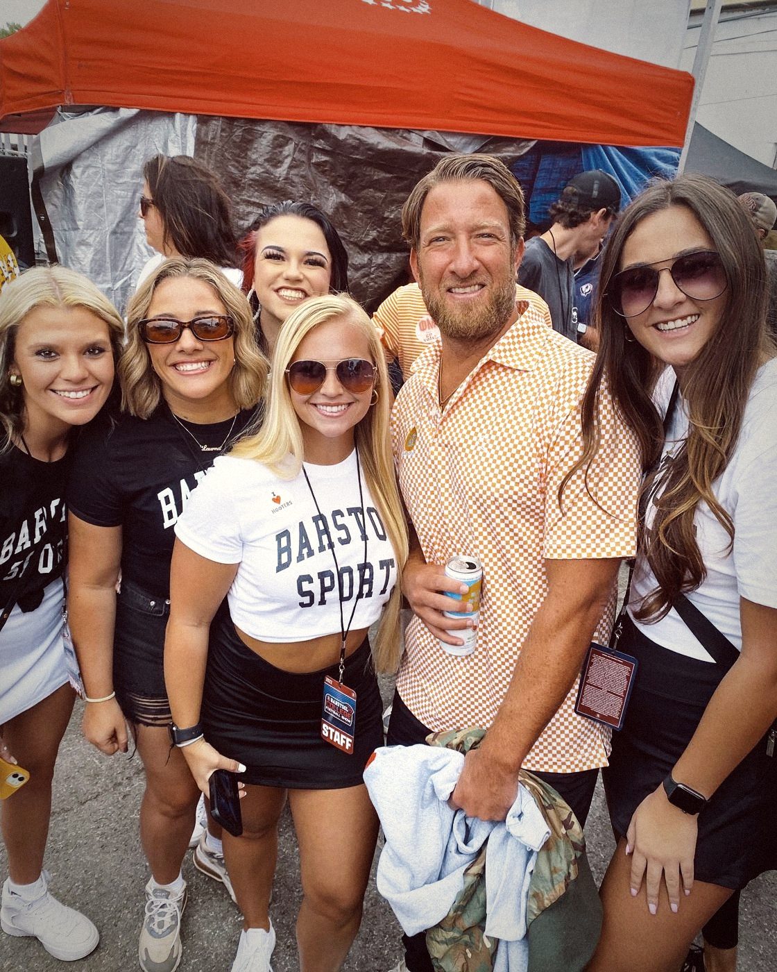Madison and the Barstool Sports staff with Dave Portnoy at Tennessee vs. Florida